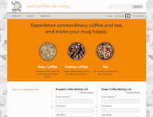 Tablet Screenshot of happymugcoffee.com